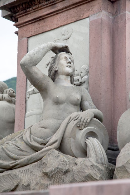 Figure on Carl Theodor Bridge, Heidelberg, Germany