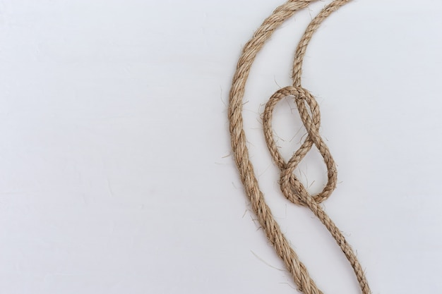 Photo figure-of-eight knot is type sea knot