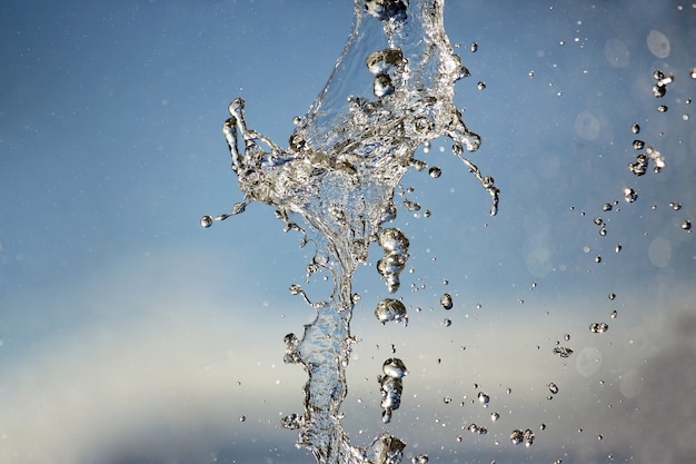 Foto figura dalla fontana d'acqua