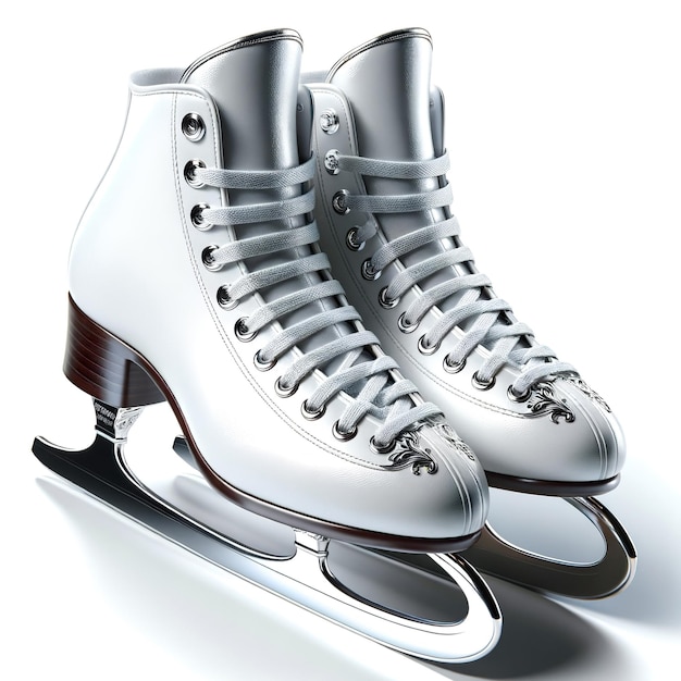 Figure ice skate beautifull image White background 5
