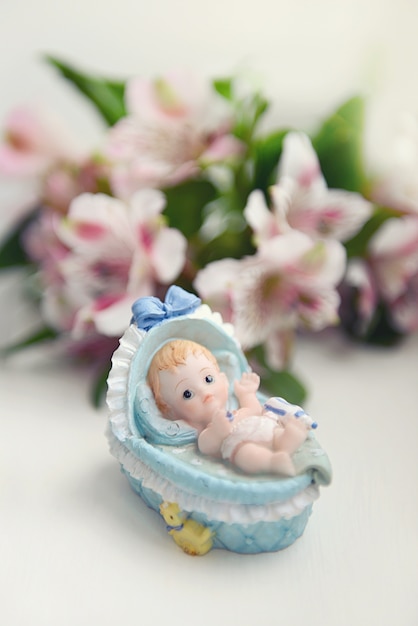 Photo figure of a newborn child