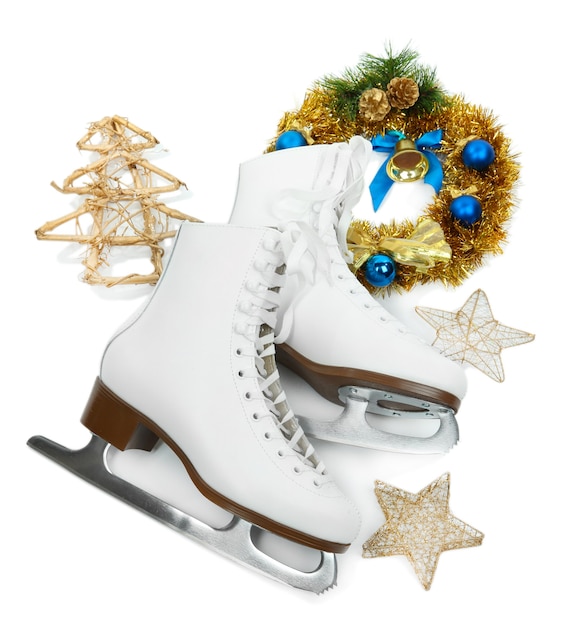 Figure skates isolated on white