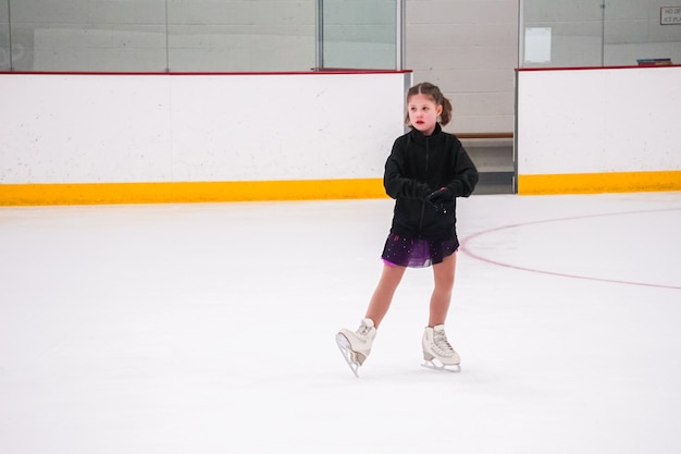 Photo figure skating practice