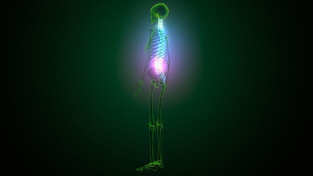 Foto una figura con una luce al neon viola e verde