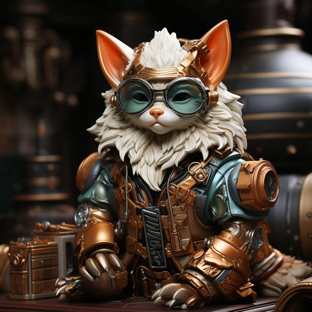 A figurine of Cat King