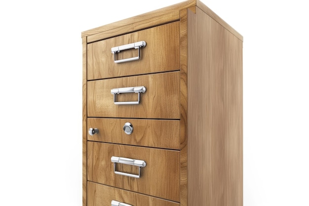 file cabinet on white background