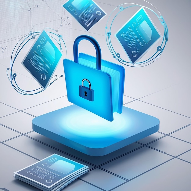 file transfer of document in folder file transfer encrypted form connection docs information migration concept access to remote file and folder 3d document exchange vector render illustration