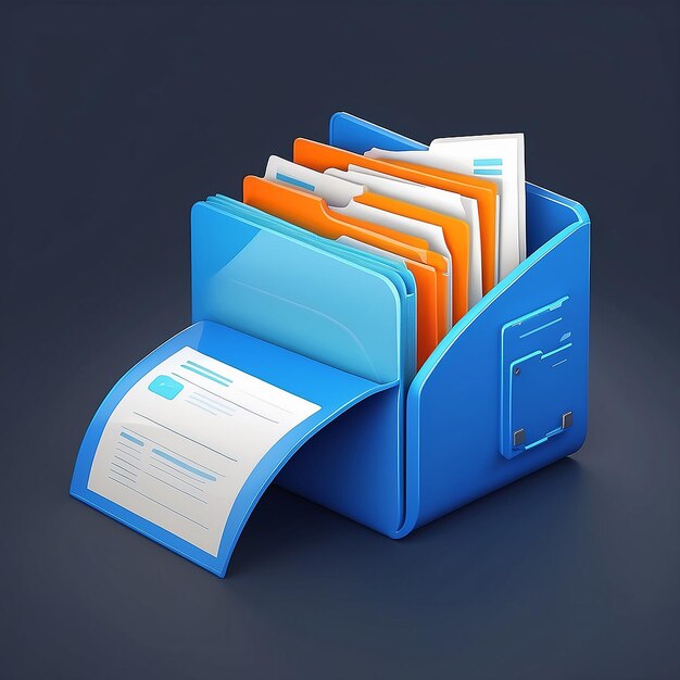 file transfer of document in folder file transfer encrypted form connection docs information migration concept access to remote file and folder 3d document exchange vector render illustration