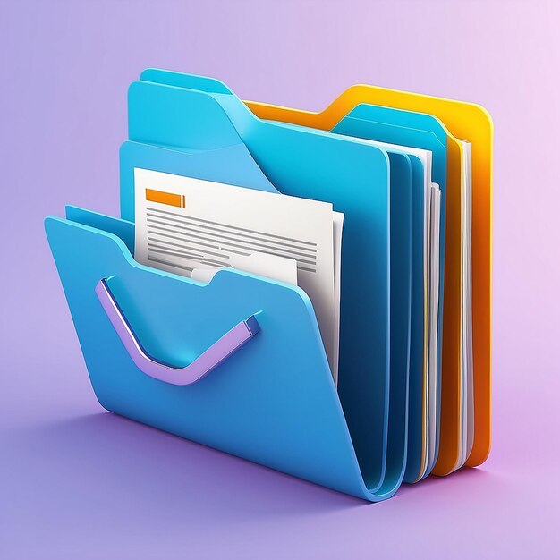 File transfer of document in folder File transfer encrypted form connection docs information migration concept access to remote file and folder 3d document exchange vector render illustratie