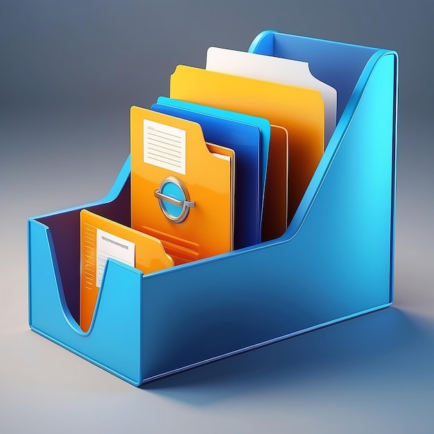 File transfer of document in folder File transfer encrypted form connection docs information migration concept access to remote file and folder 3d document exchange vector render illustratie