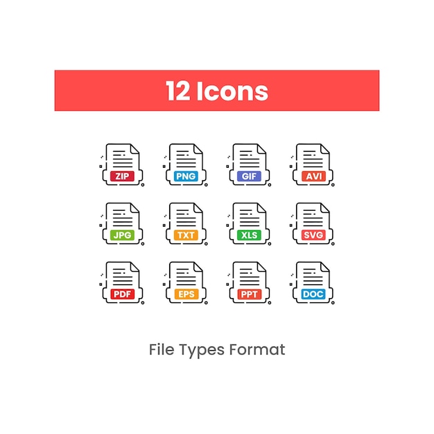 File Types Format Icon