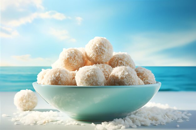 Filled Bowl Coconut Almond Balls