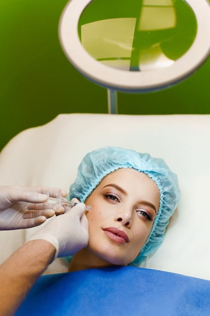 Filler injection of hyaluronic acid