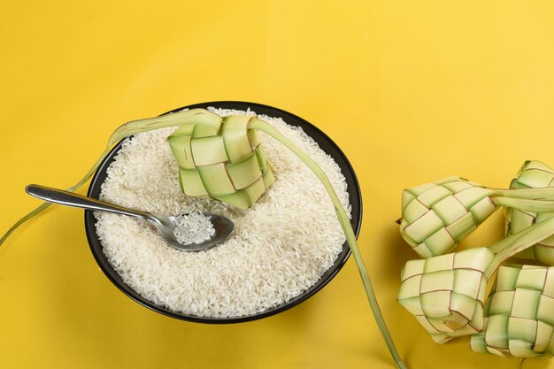 filling ketupat rice dumpling