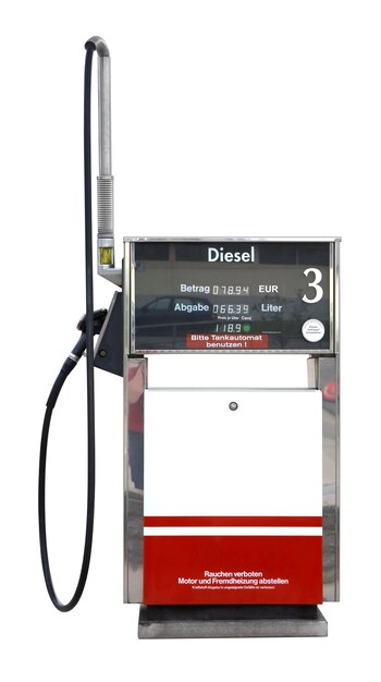 Photo filling pump in white back