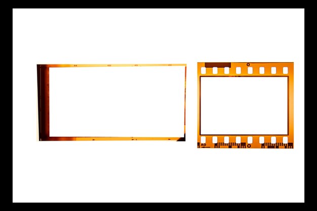 Film collections framewith white spacefilm camera