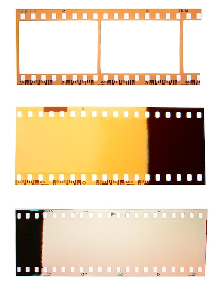 Photo film collections framewith white spacefilm camera