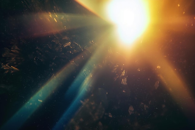 Фото Пленка пыль утечки света наложение винтажные блики абстрактные эффекты объектива искусный фотодизайн