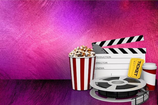 Film movie Background - Clapperboard And Film