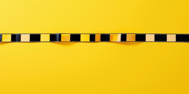 Film Strip Isolated on Yellow Background AR 21