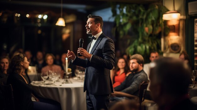 Filmische opname van het moment van culinaire uitmuntendheid in een Italiaans restaurant