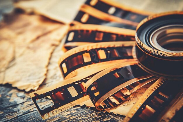 Filmkorrel oud en vintage effect