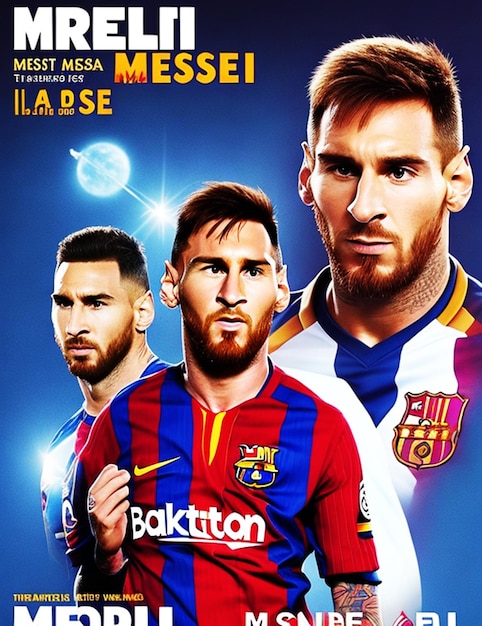 Filmposter Mooie Lionel Andrs Messi Cuccittini, de god van het voetbal Stipplilng Alchemy