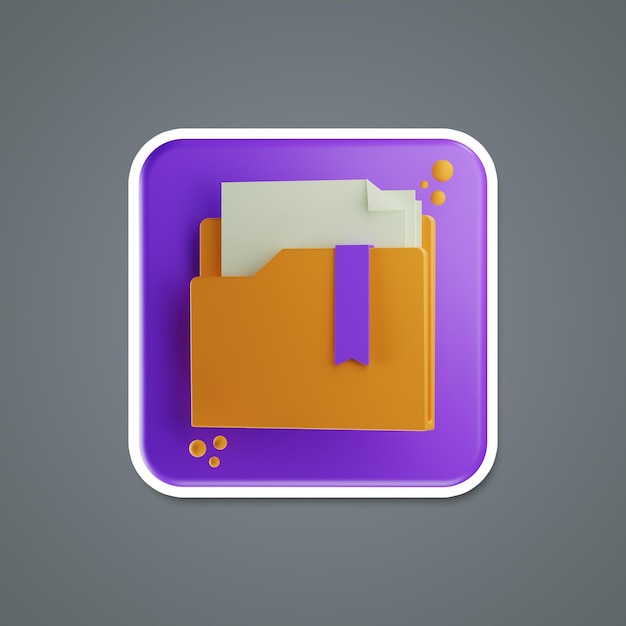 finance icon sticker 3d rendering on isolated background