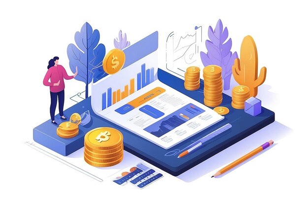 Finance illustration concept