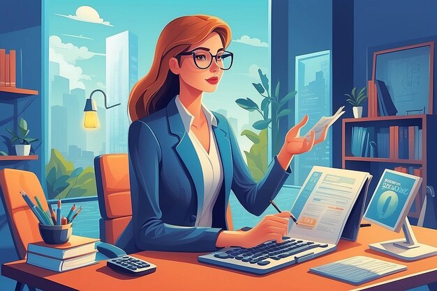 Finance illustration concept