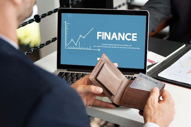 Photo finance money analysis graph concept