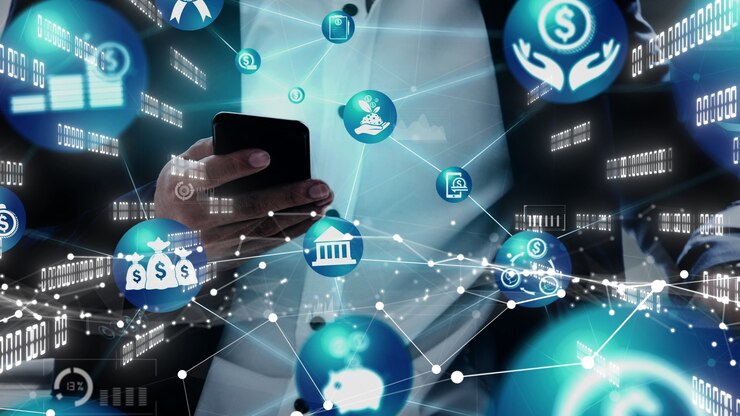 Photo finance and money transaction technology conceptual