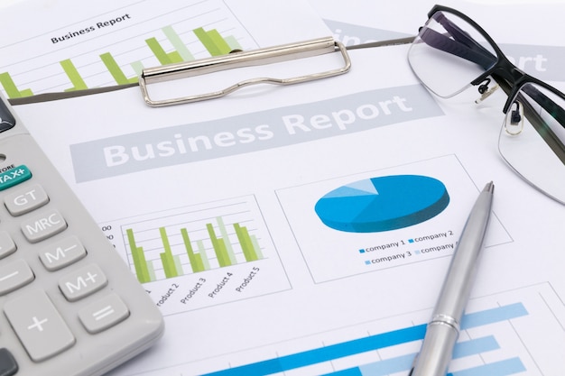 Photo financial accounting, business report