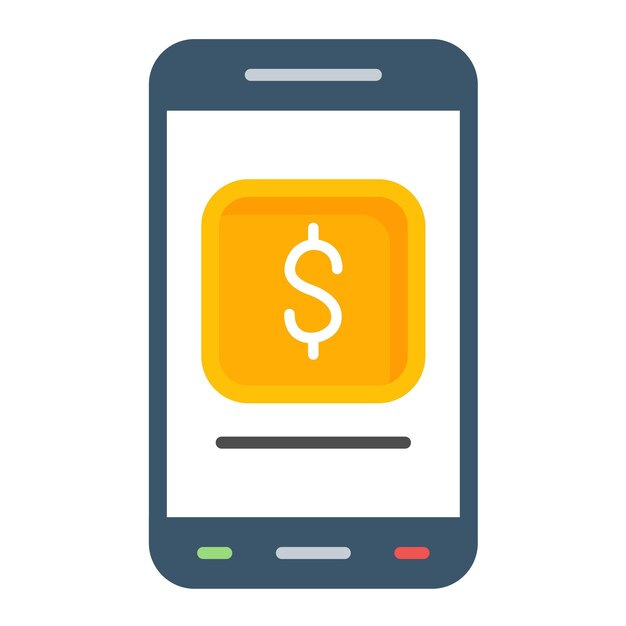 Photo financial app flat illustration