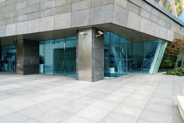 Фото Офисное здание финансового центра в lujiazui, шанхай, китай