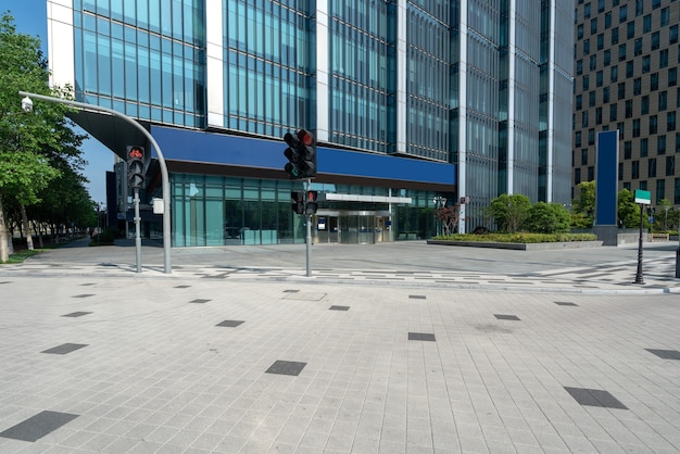 Photo financial center office building in ningbo east new town, china