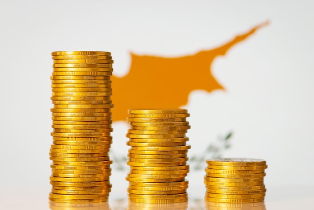 Financial crisis in economy of Cyprus recession in finances concept