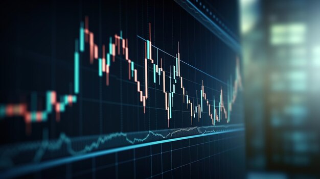 Financial data on a monitor as Finance data concept