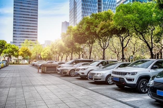 Financial District straat parkeerplaats