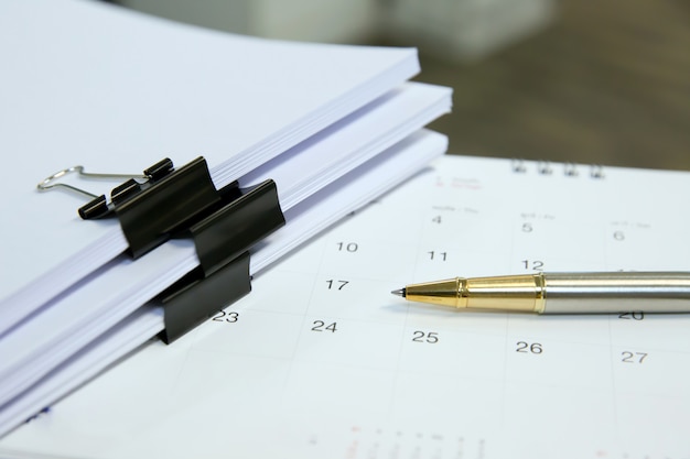 Financial equipment pictures on the desk.