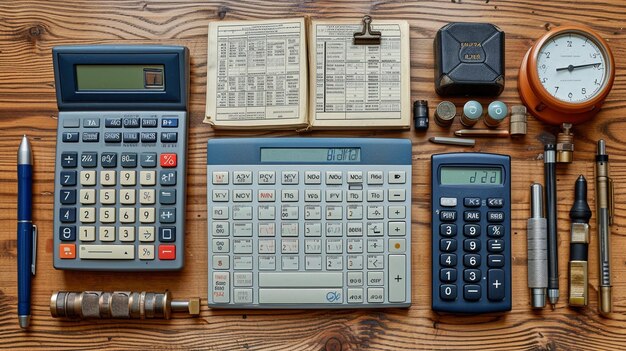 Photo financial equipment in a traditional style wallpaper