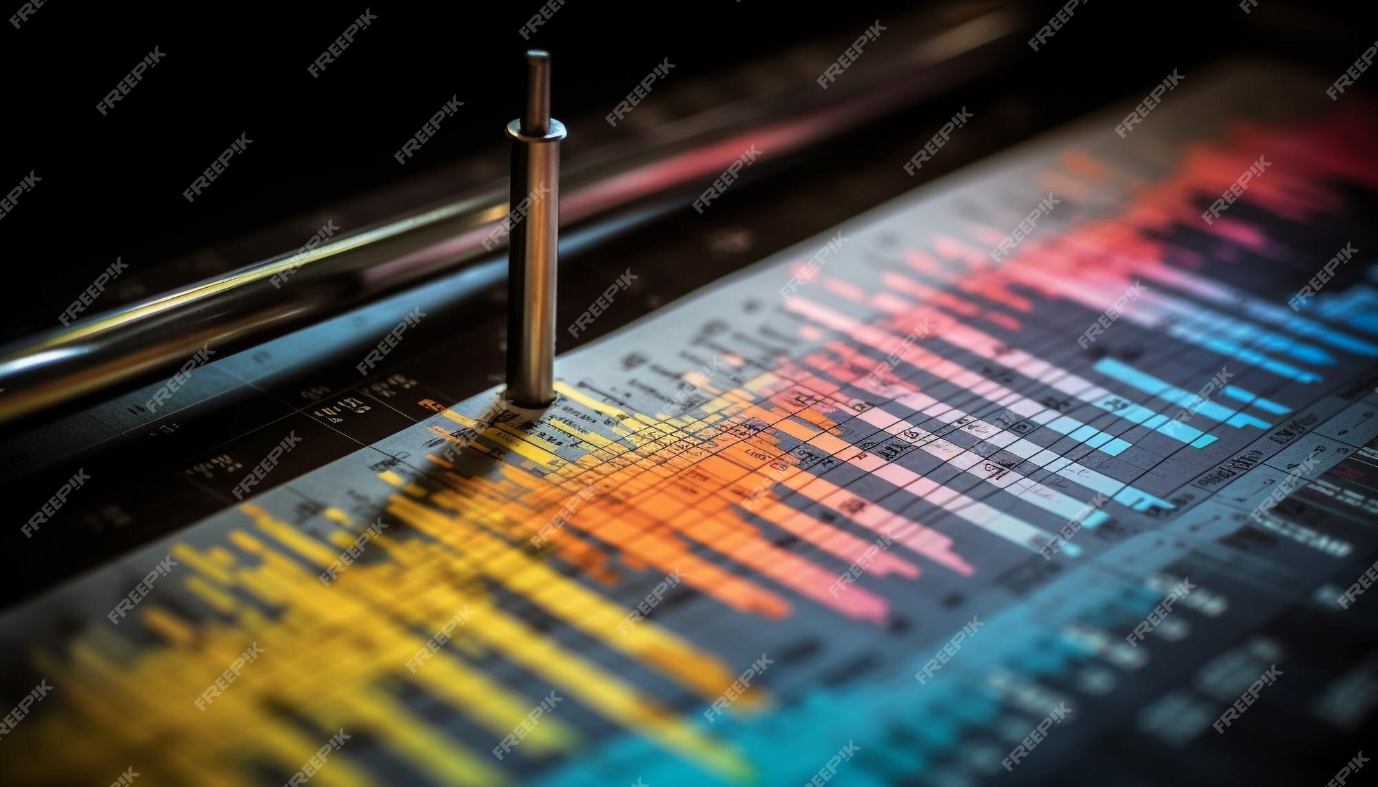 Premium AI Image | Financial figures show growth in stock market