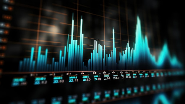 Financial growth Graph showing upward trend in profits