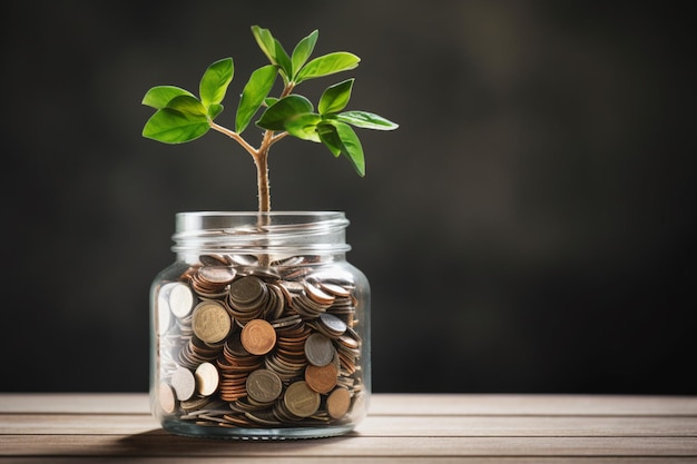 financial growth trend concept business strategy for success