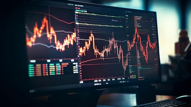 Financial Insights Businessman Analyzing Data Charts Investing in Stock Markets Funds and Digital Assets for Growth and Increased Revenue with Finance Technology Generative AI