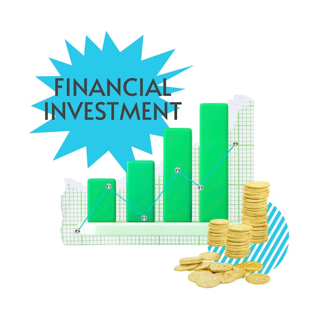 financial investment png word sticker typography transparent background
