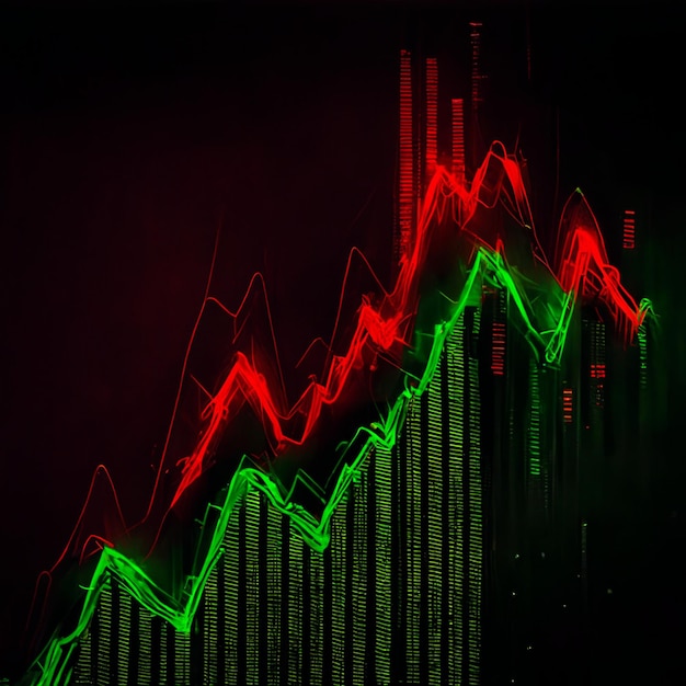 Foto grafico del mercato finanziario