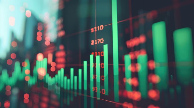 financial market growth visualized