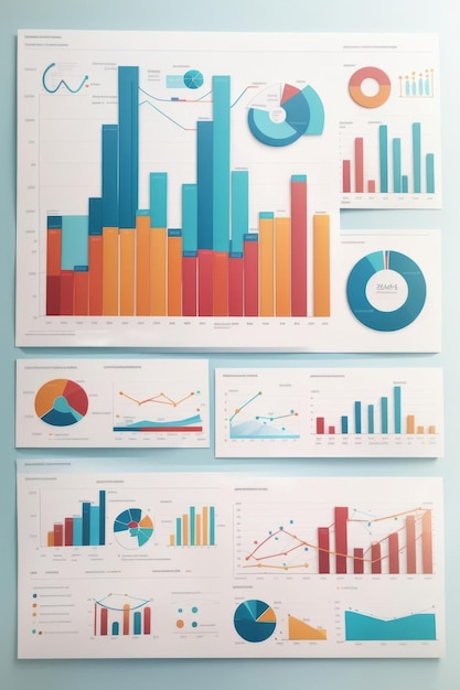 financial Report Graph Chart Stock