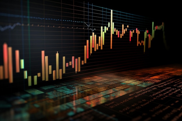 Financial Risk and Analysis graph copy space back